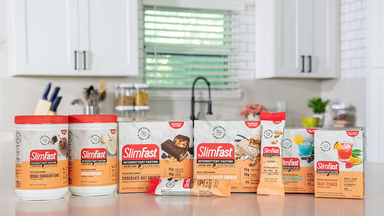 SlimFast unveils new packaging, ads, intermittent fasting line, to  'position the brand for a return to growth in 2023