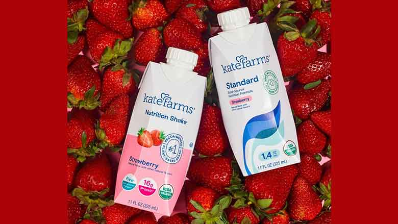 Kate Farms Strawberry Shake bottles