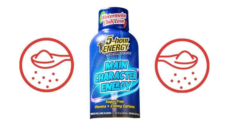 5 Hour Energy bottle with Sugar Reduction logo
