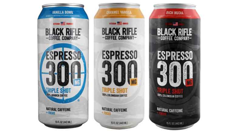 Black Rifle Energy Drink cans