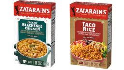 Zatarains Taco Rice and Blackened boxes