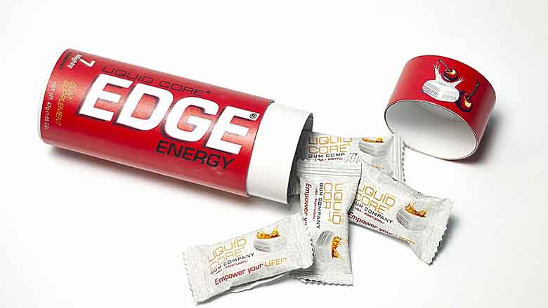 Liquid Core Edge Gum package