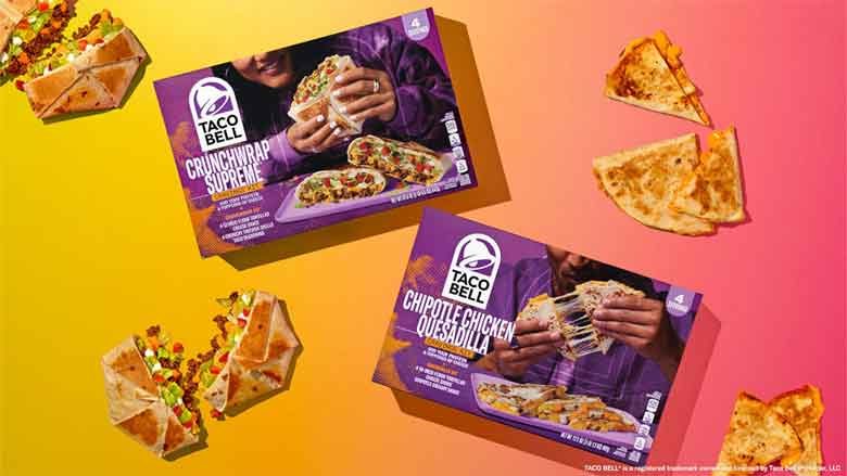 Taco Bell Frozen Foods package