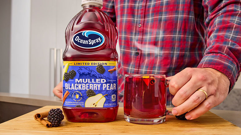 Ocean Spray Mulled Blackberry Pear bottle