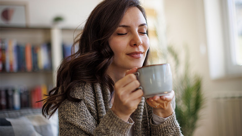 Person Enjoying  Tea 