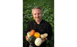 Chef Rob Corliss Holding Squash