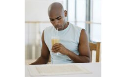 Man Drinking Protein Shake