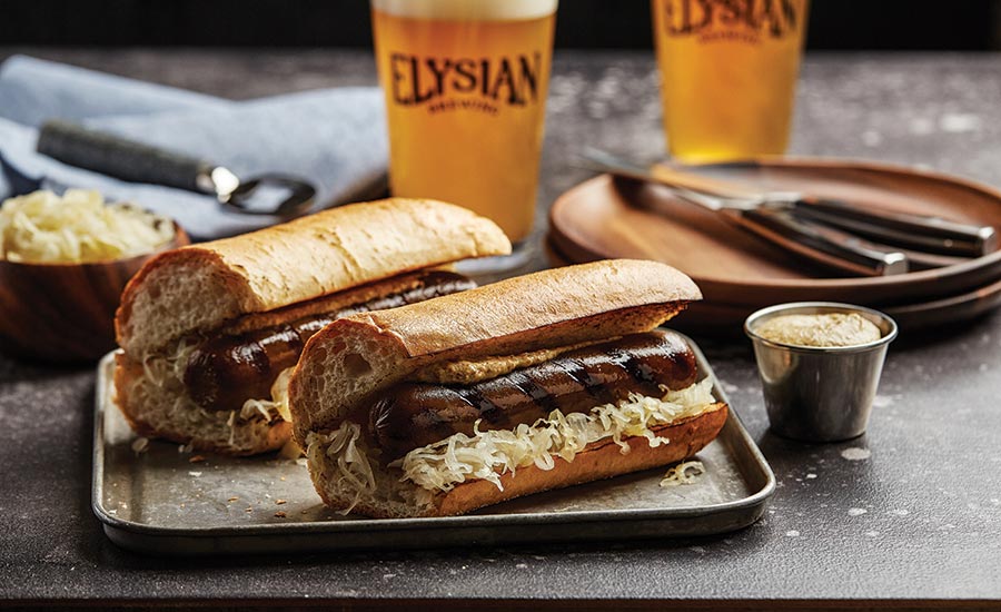 Seattle's Elysian Brewing Meatless Bratwurst