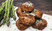 Lemon Parmesan Asparagus Fritter