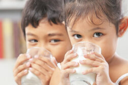 Kids Drinking Milk