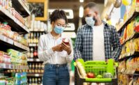 Male and Female Grocery Shopping