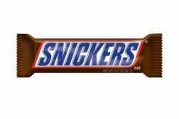 Snickers candy bar - peanuts and nougat